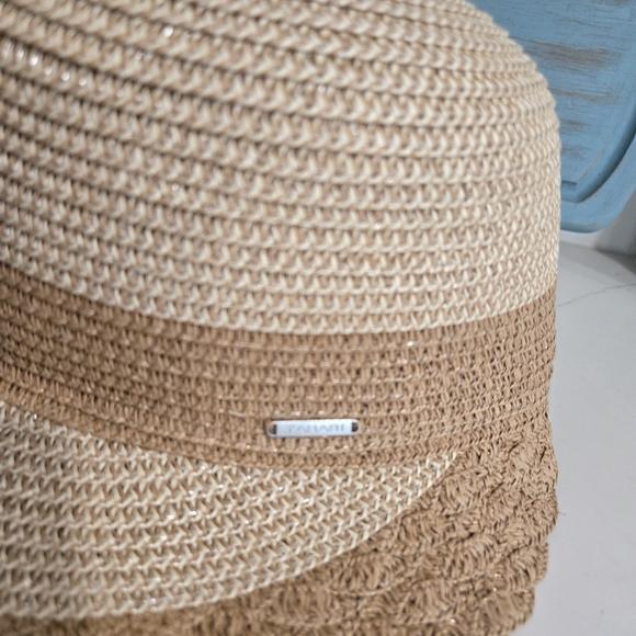 Tahari Beige and Tan Women's Hat - Picture 3 of 7